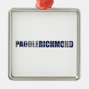 Paddle Richmond Virginia Kayaking Metal Ornament