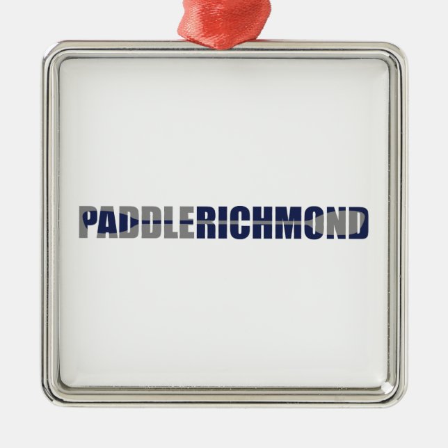 Paddle Richmond Virginia Kayaking Metal Ornament (Front)