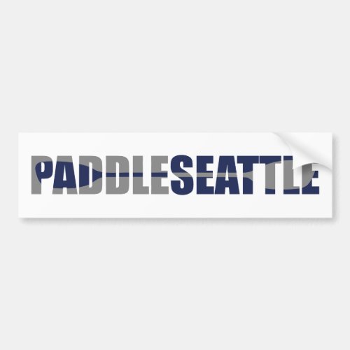 Paddle Seattle Kayaking Bumper Sticker