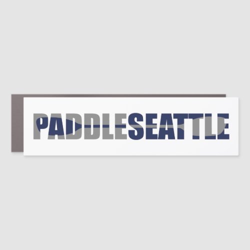 Paddle Seattle Kayaking Car Magnet