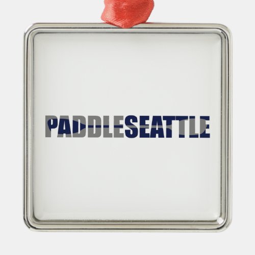 Paddle Seattle Kayaking Metal Ornament