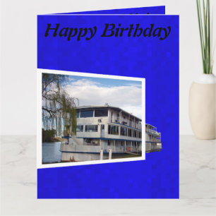 Paddle Steamer Jumbo Birthday Card, Card