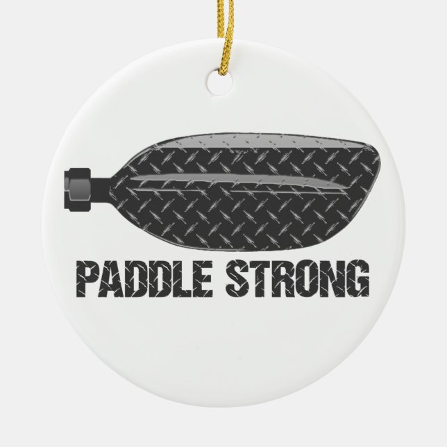 Paddle Strong Ceramic Ornament (Front)