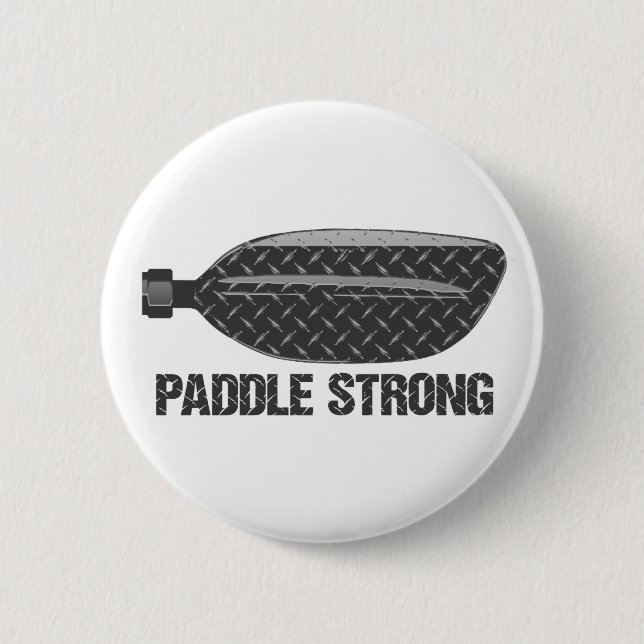 Paddle Strong Pinback Button (Front)