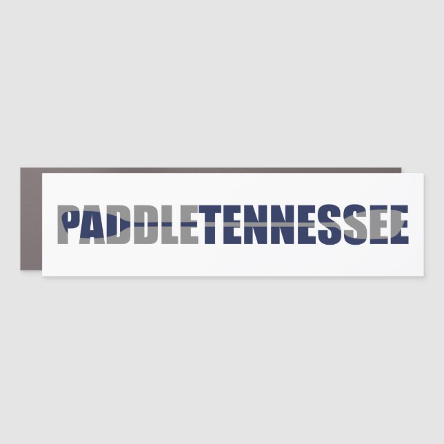 Paddle Tennessee Kayaking Car Magnet (Front)
