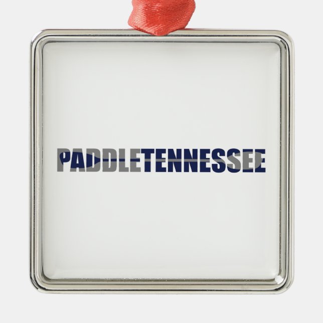 Paddle Tennessee Kayaking Metal Ornament (Front)