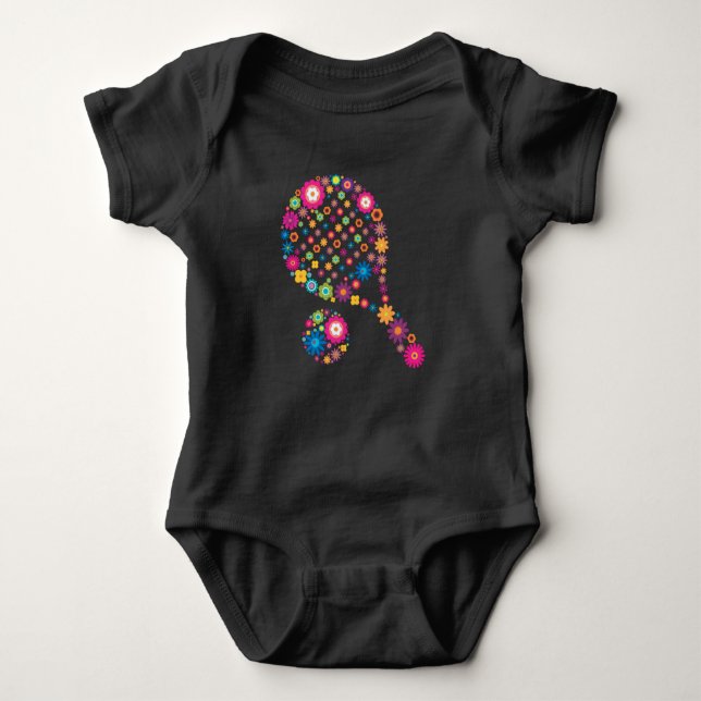 Paddle Tennis Baby Bodysuit (Front)