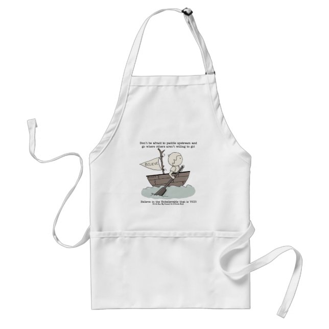 Paddle Upstream Adult Apron (Front)
