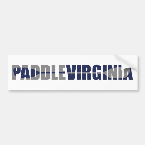 Paddle Virginia Kayaking Bumper Sticker