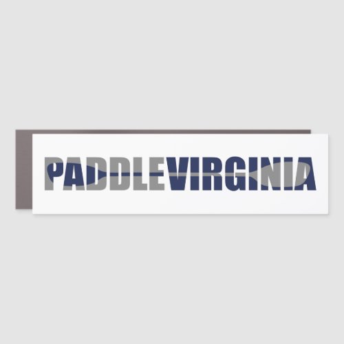 Paddle Virginia Kayaking Car Magnet