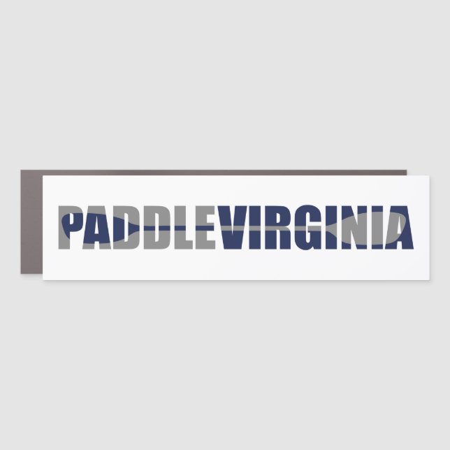 Paddle Virginia Kayaking Car Magnet (Front)