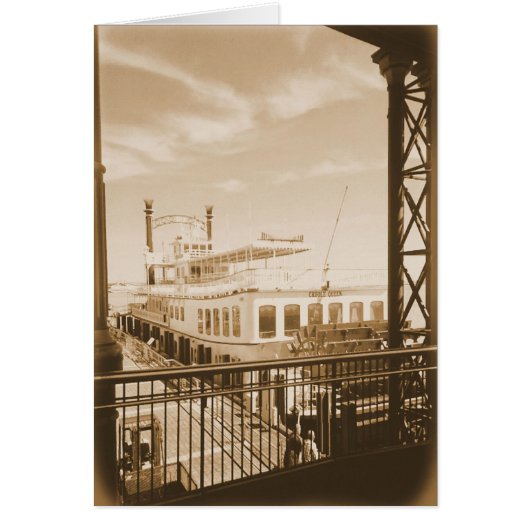 Paddle Wheeler on River Cards (Front)