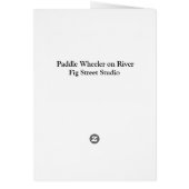 Paddle Wheeler on River Cards (Back)