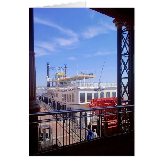 Paddle Wheeler on River Cards (Front)