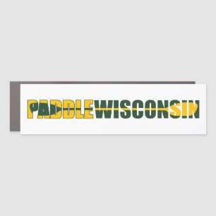 Paddle Wisconsin Kayaking Car Magnet