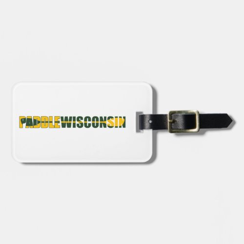 Paddle Wisconsin Kayaking Luggage Tag