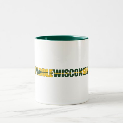 Paddle Wisconsin Kayaking Two_Tone Coffee Mug