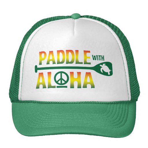 Paddle with Aloha Reggae Trucker Hat | Zazzle