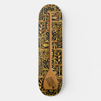 Paddle with Aloha Skateboard Deck