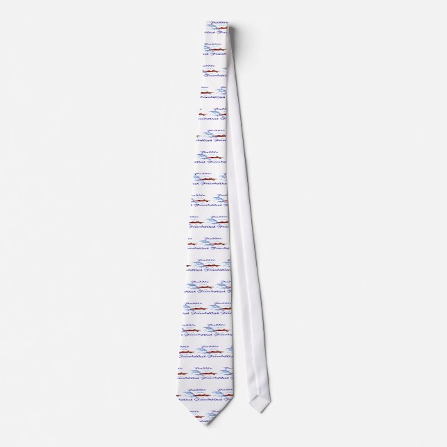 Paddle With Friends Neck Tie (Front)