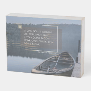 Paddle Your Own Canoe Wooden Box Sign