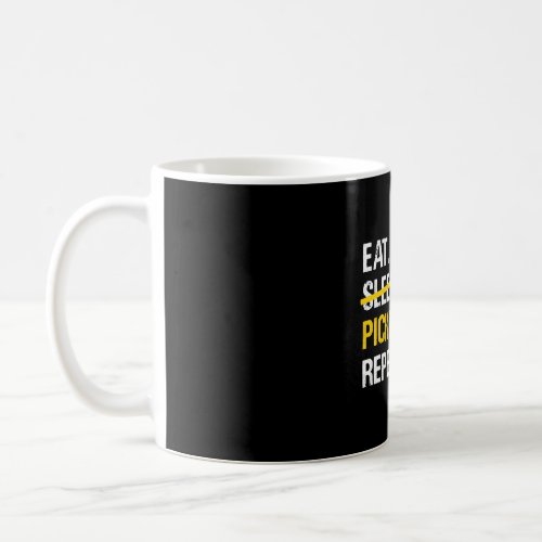 Paddleball _ Eat Sleep Pickleball Repeat Coffee Mug
