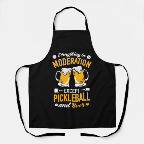 Paddleball Tennis _ Badminton Pickleball and Beer Apron