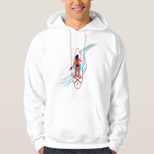 Paddleboard Paradise A Tropical Escape Hoodie