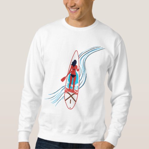 Paddleboard Paradise A Tropical Escape Sweatshirt