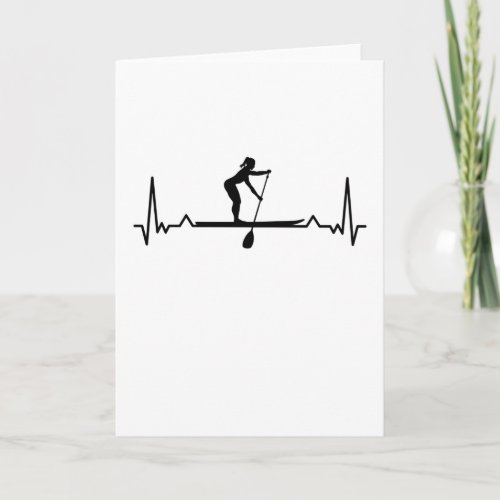 Paddleboarding Sup Girls Heartbeat Gift Card