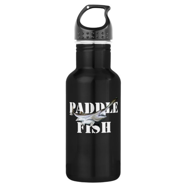 Paddlefish Stainless Steel Water Bottle (Front)