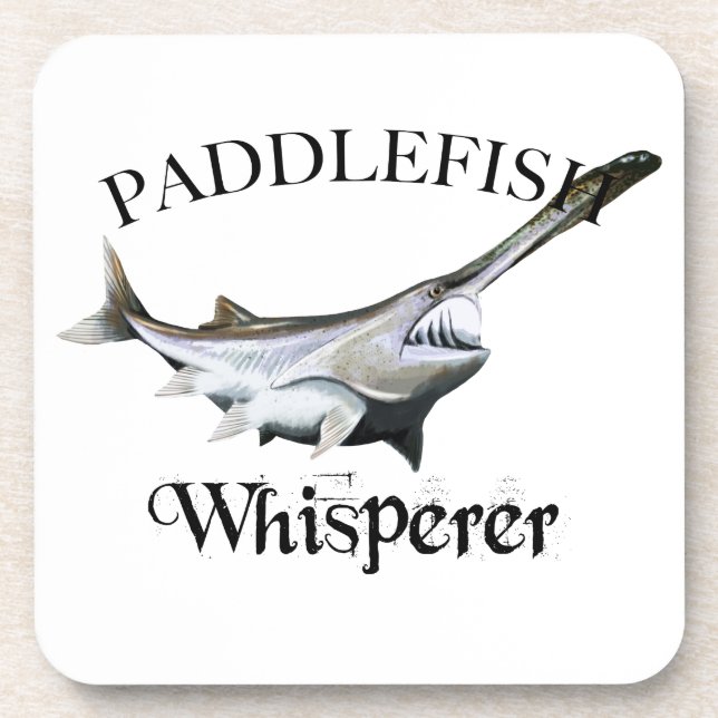 Paddlefish Whisperer Beverage Coaster (Front)