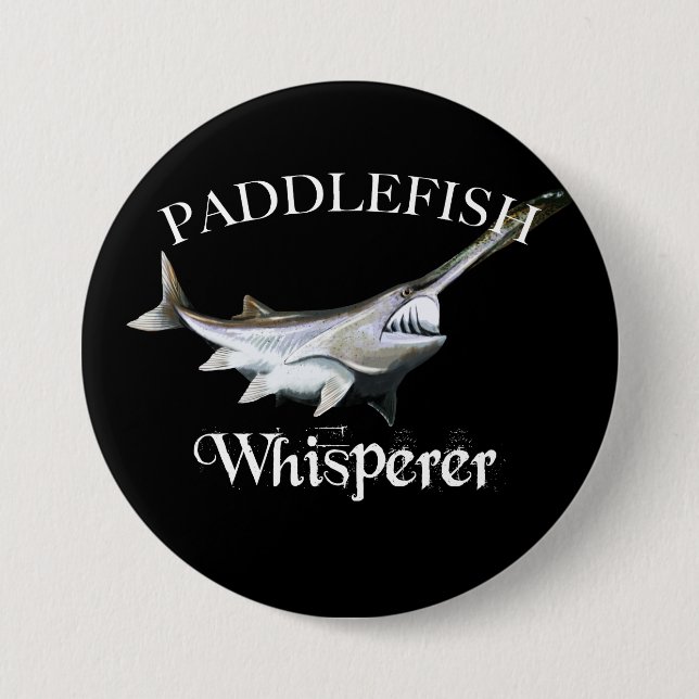 Paddlefish Whisperer Button (Front)
