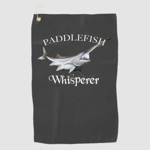 Paddlefish Whisperer Dark Fishing Towel