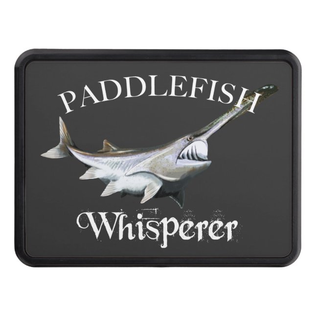 Paddlefish Whisperer Dark Hitch Cover (Front)