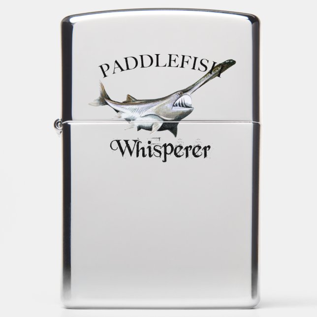 Paddlefish Whisperer Light Zippo Lighter (Front)
