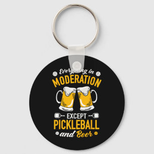Paddlell Tennis - Dminton Beer Mug Picklell And Be Keychain
