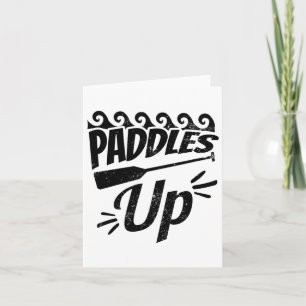 Paddles Up Design Dragon Boat  Card
