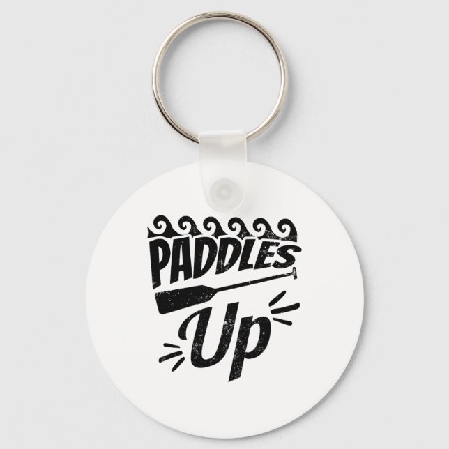 Paddles Up Design Dragon Boat  Keychain (Front)