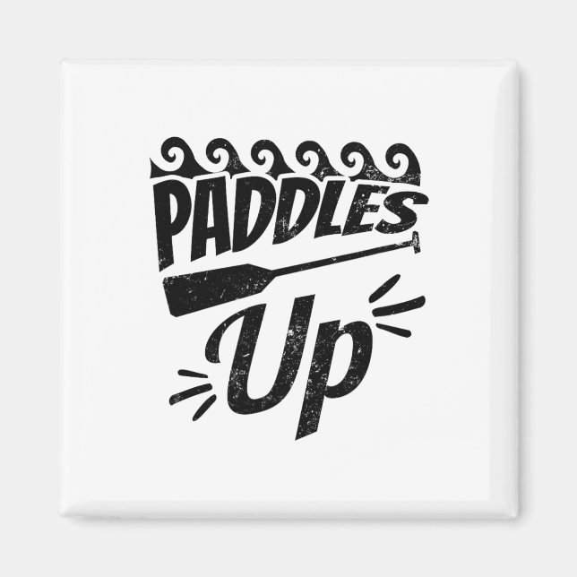 Paddles Up Design Dragon Boat  Magnet (Front)