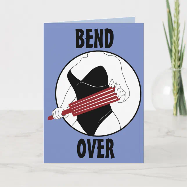 Paddling Birthday Card Woman With Paddle Funny Zazzle