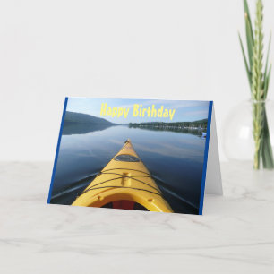 **PADDLING BY TO WISH YOU A HAPPY BIRTHDAY** CARD