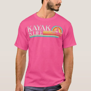 Paddling Canoeing Kayaking Retro Kayak  T-Shirt