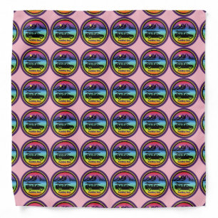 Paddling Dogs Pink Bandana