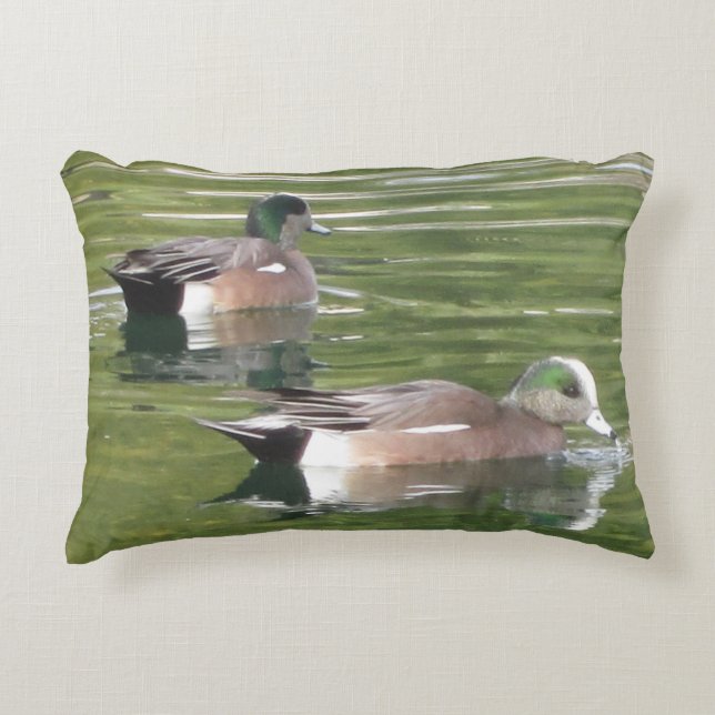 Paddling Ducks Accent Pillow (Front)