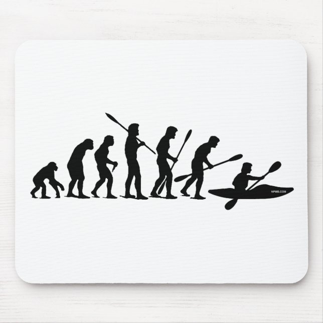 Paddling Evolution (kayak) Mouse Pad (Front)