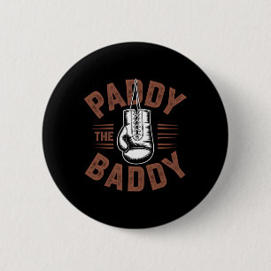 Paddy Baddy Irish Boxing Fan Gift  Button