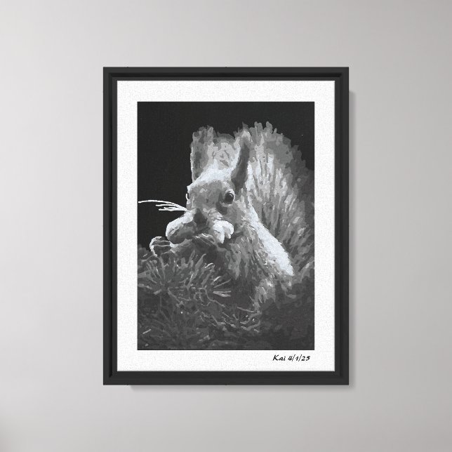 Paddy Cake, Squirrel Canvas Print (Front)