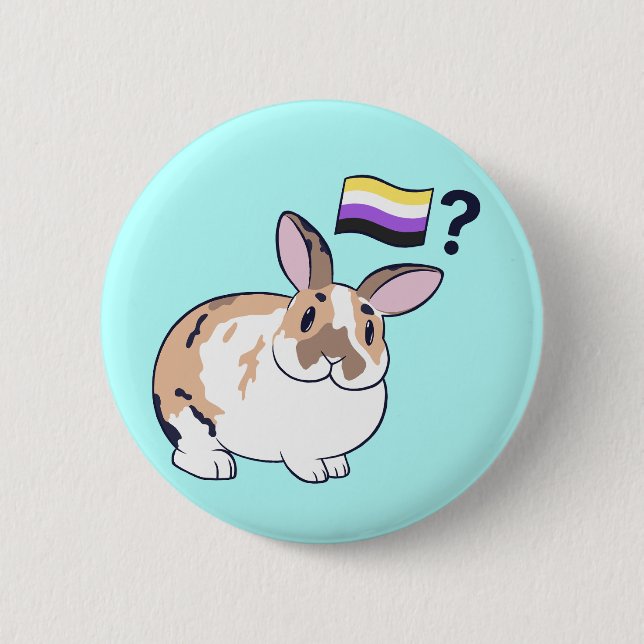 Paddy Pride Badge (Non-Binary) Button (Front)