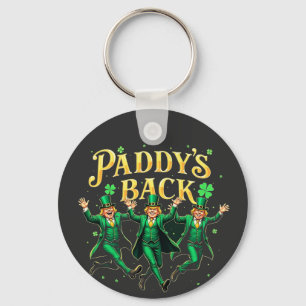 Paddy's Back Funny St Patrick's Day Trump Support  Keychain